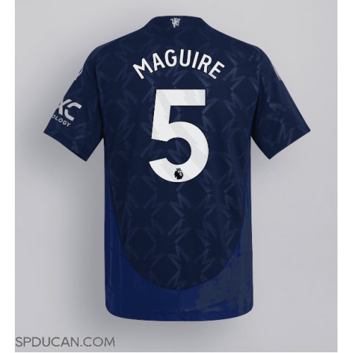 Muški Nogometni Dres Manchester United Harry Maguire #5 Gostujuci 2024-25 Kratak Rukav